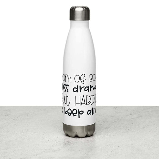 Boy mom stainless steel water bottle