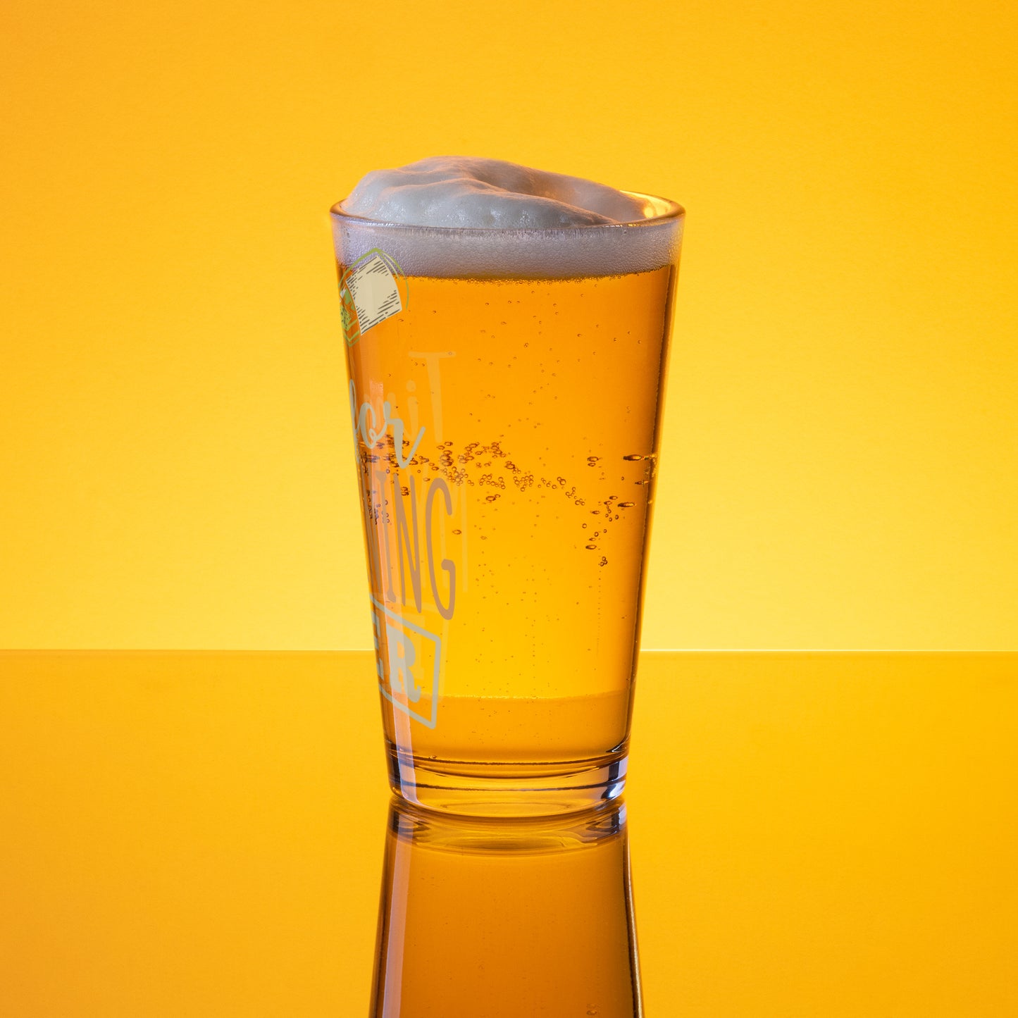 Morning Beer Shaker pint glass