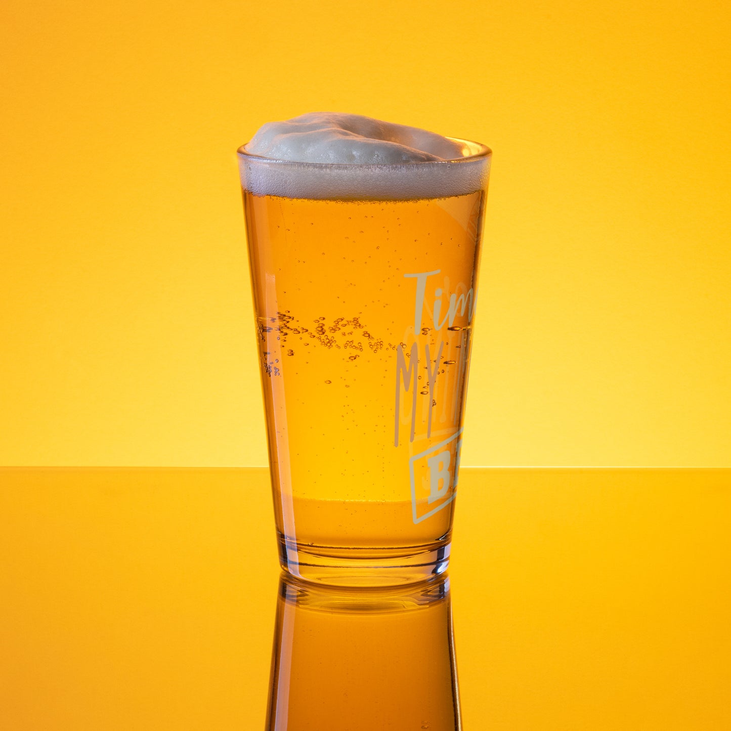 Morning Beer Shaker pint glass