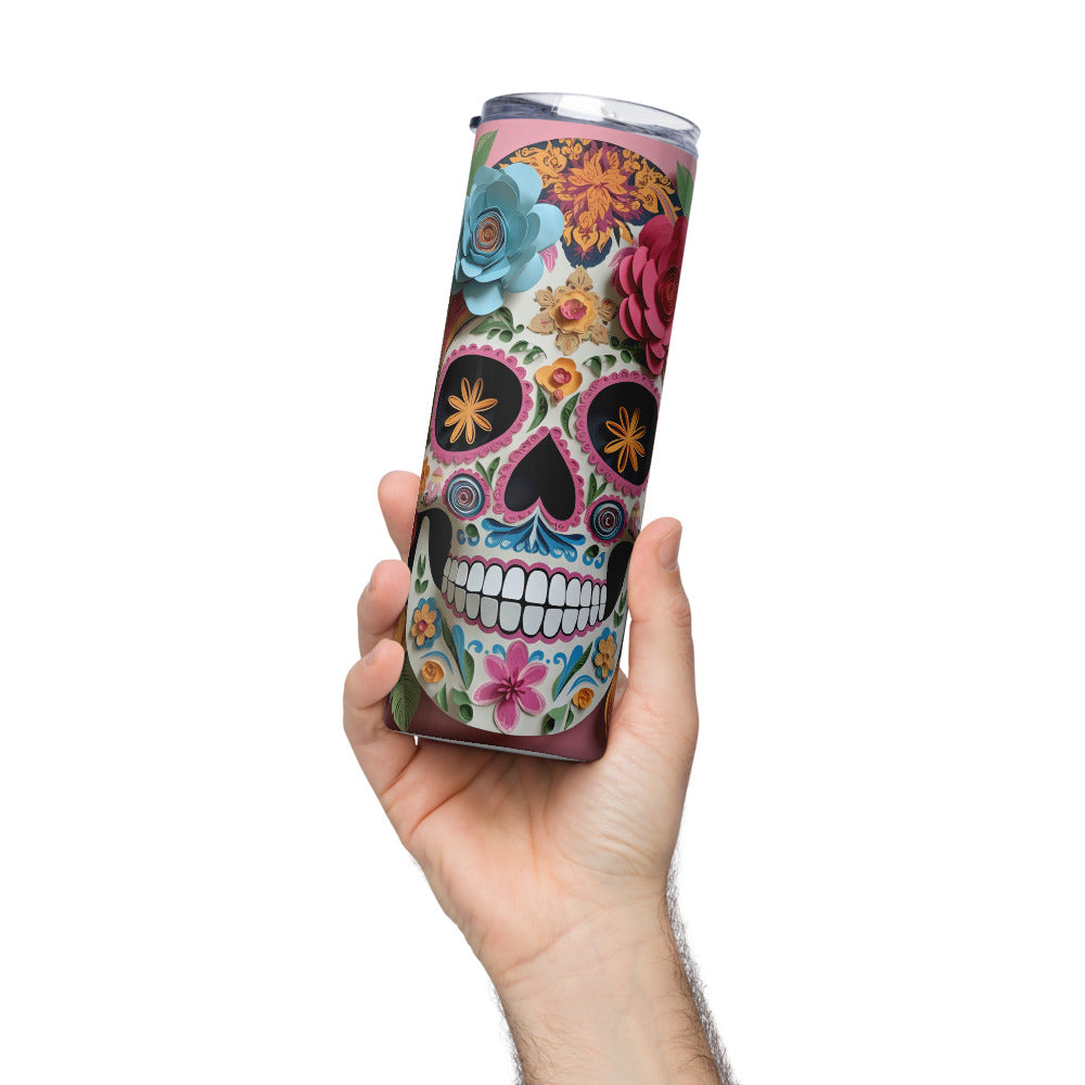 Day of the Dead Skull Stainless steel tumbler