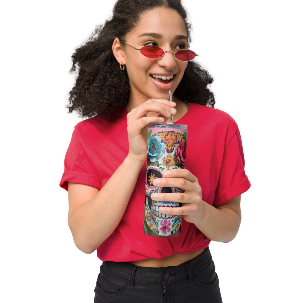 Day of the Dead Skull Stainless steel tumbler