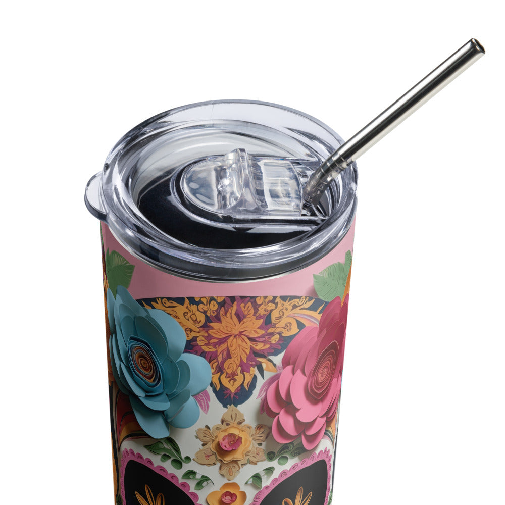 Day of the Dead Skull Stainless steel tumbler