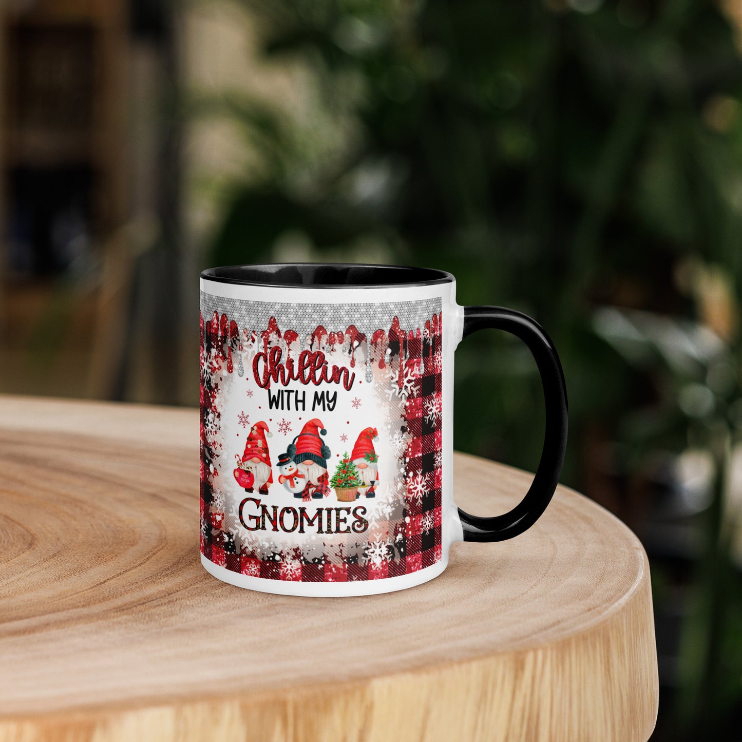 Chillin’ with my Gnomies Christmas Mug with Color Inside