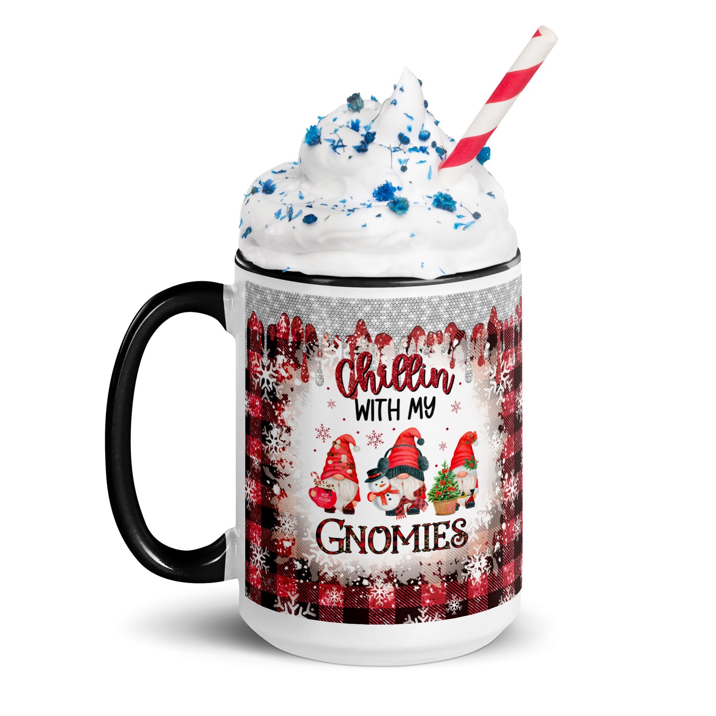 Chillin’ with my Gnomies Christmas Mug with Color Inside