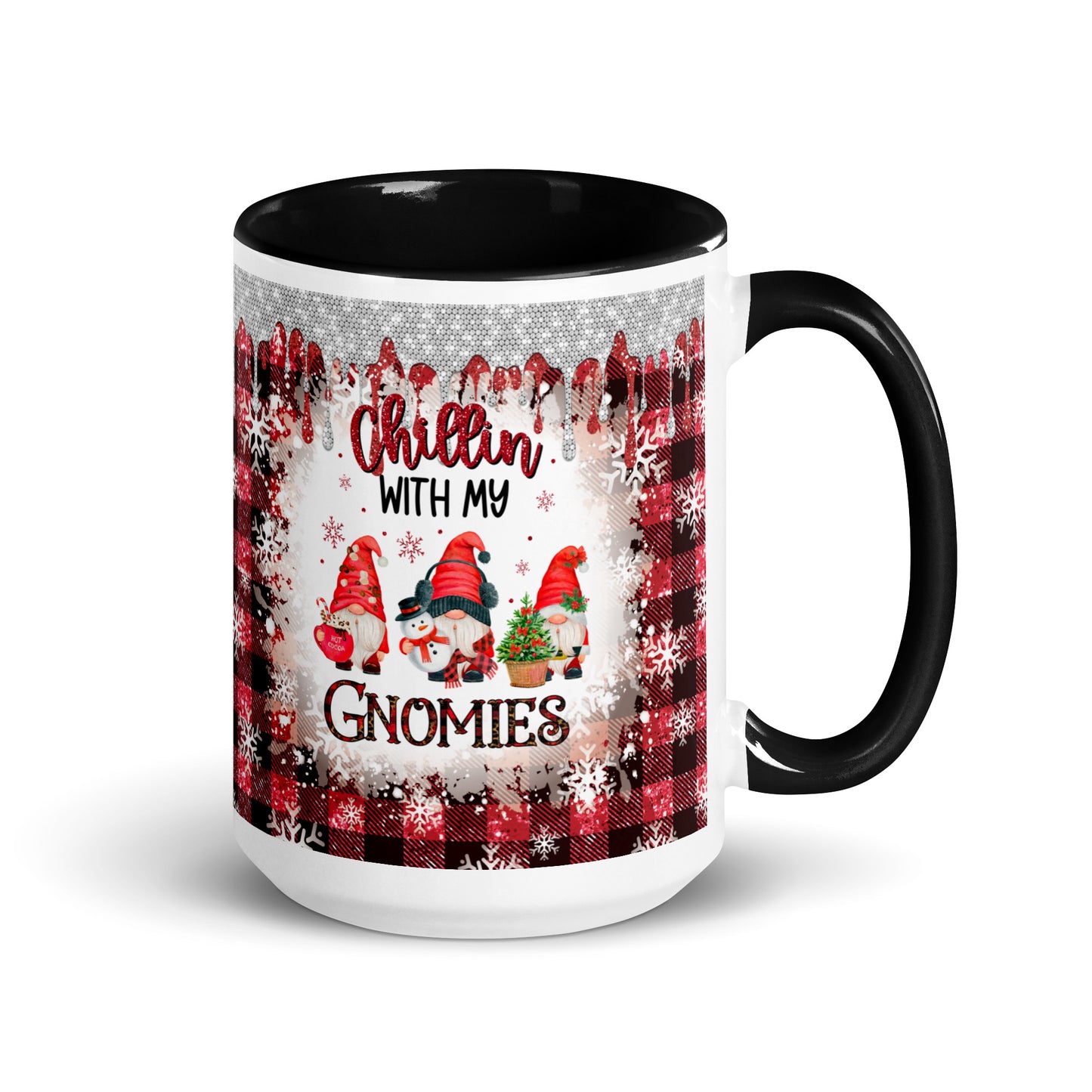 Chillin’ with my Gnomies Christmas Mug with Color Inside