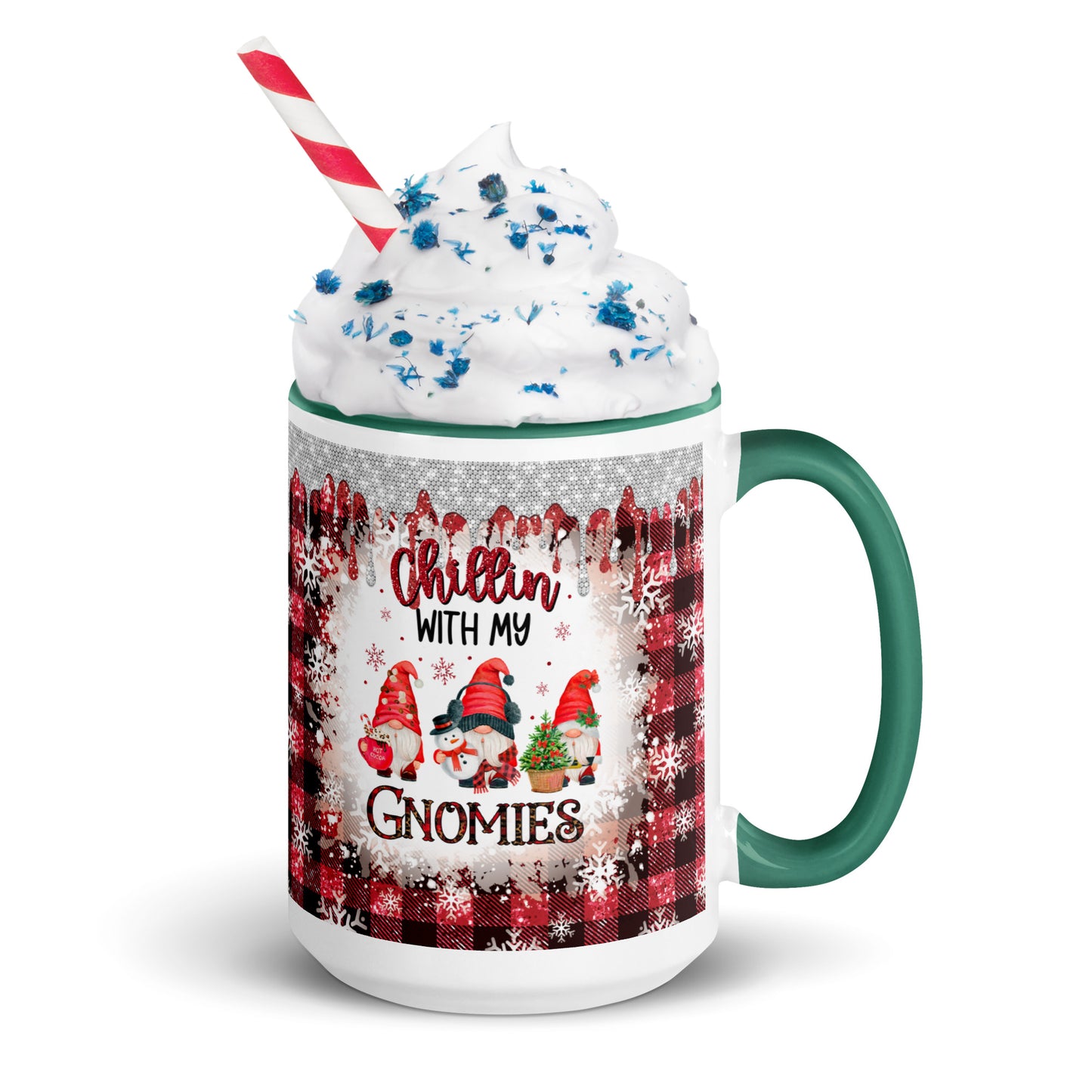 Chillin’ with my Gnomies Christmas Mug with Color Inside
