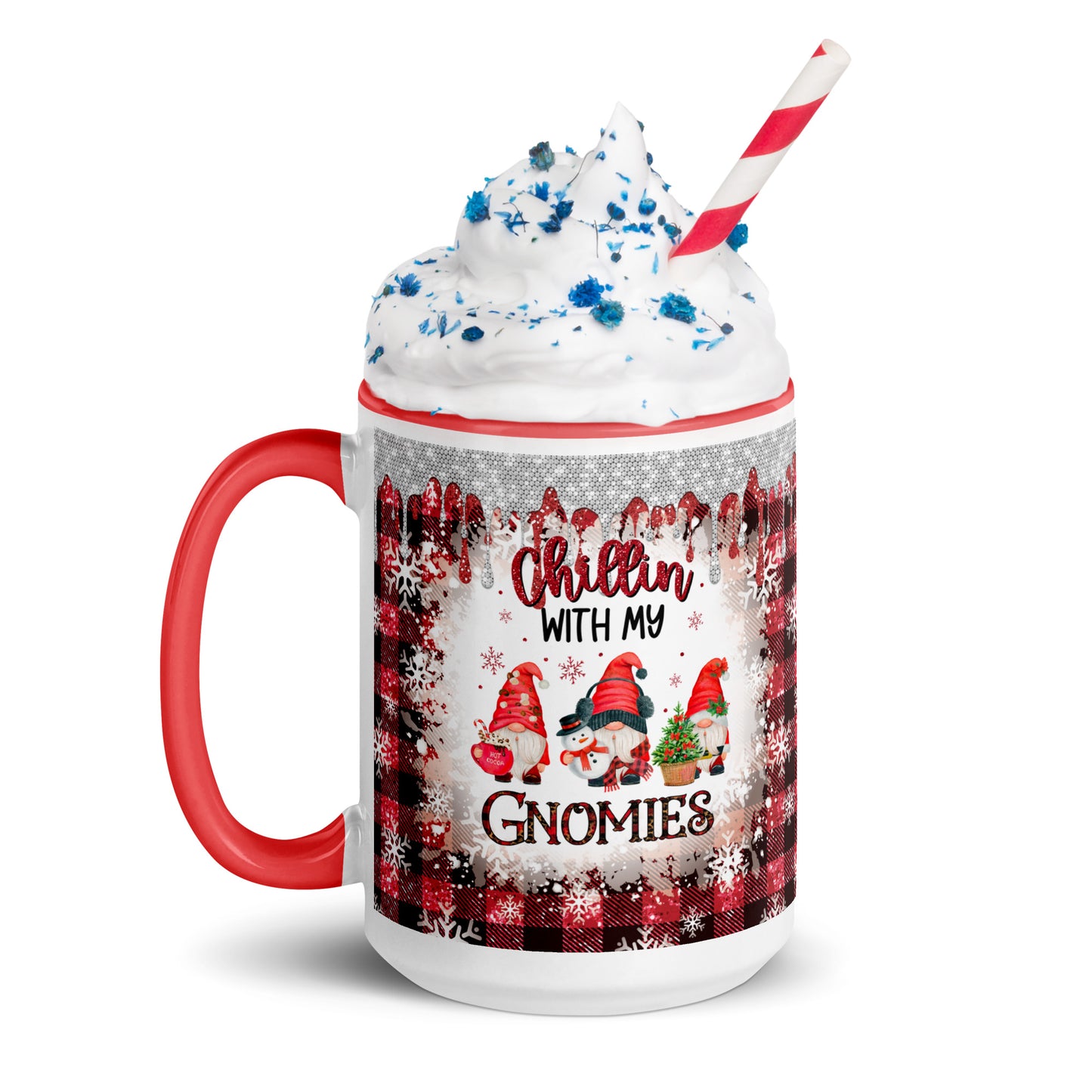 Chillin’ with my Gnomies Christmas Mug with Color Inside