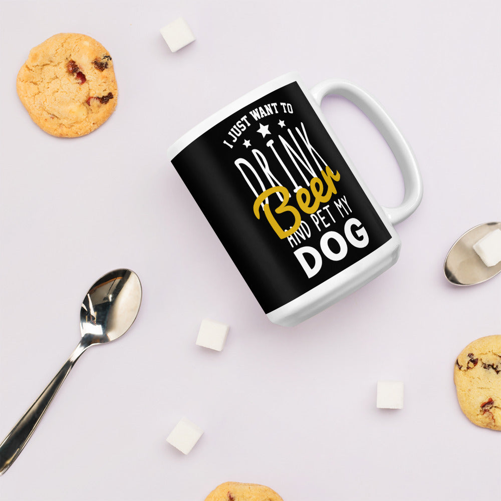 I Just Want To Drink Bear Glossy Mug