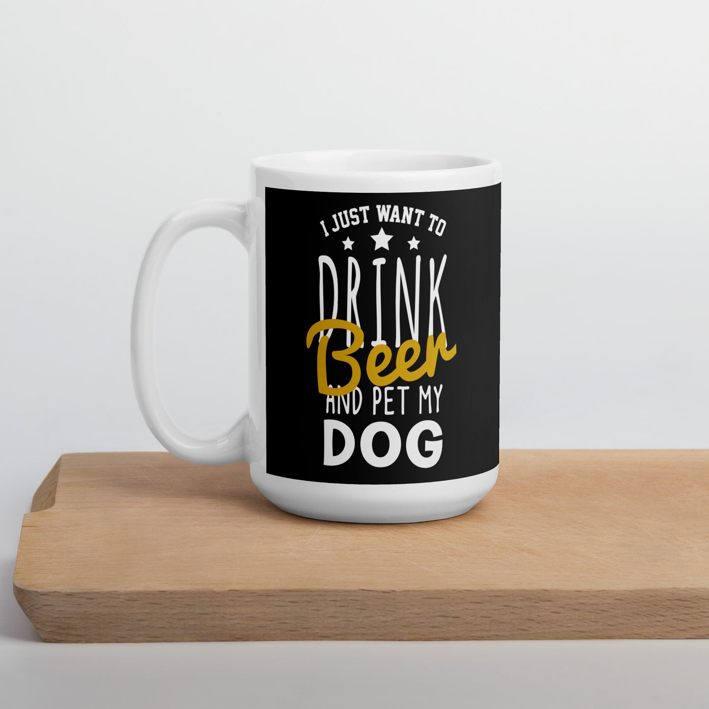 I Just Want To Drink Bear Glossy Mug