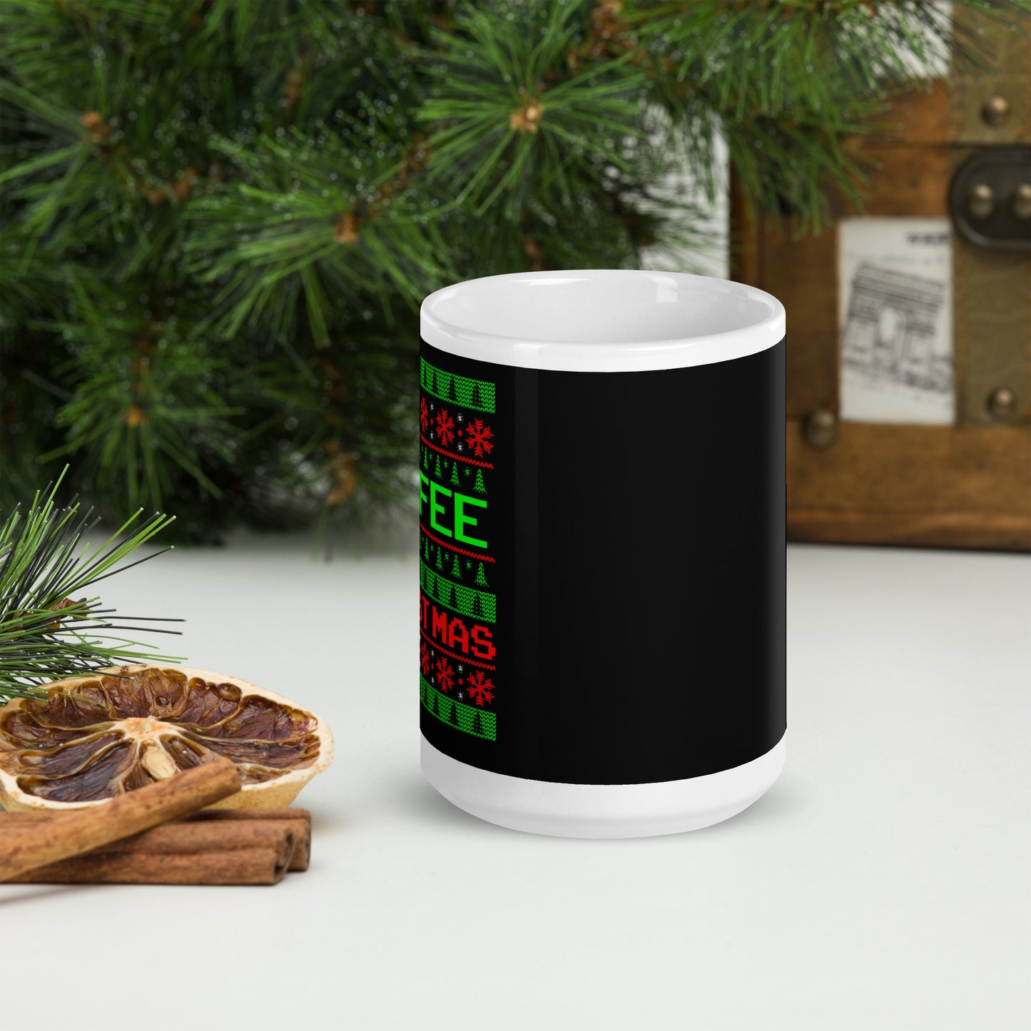 Coffee Christmas Glossy Mug