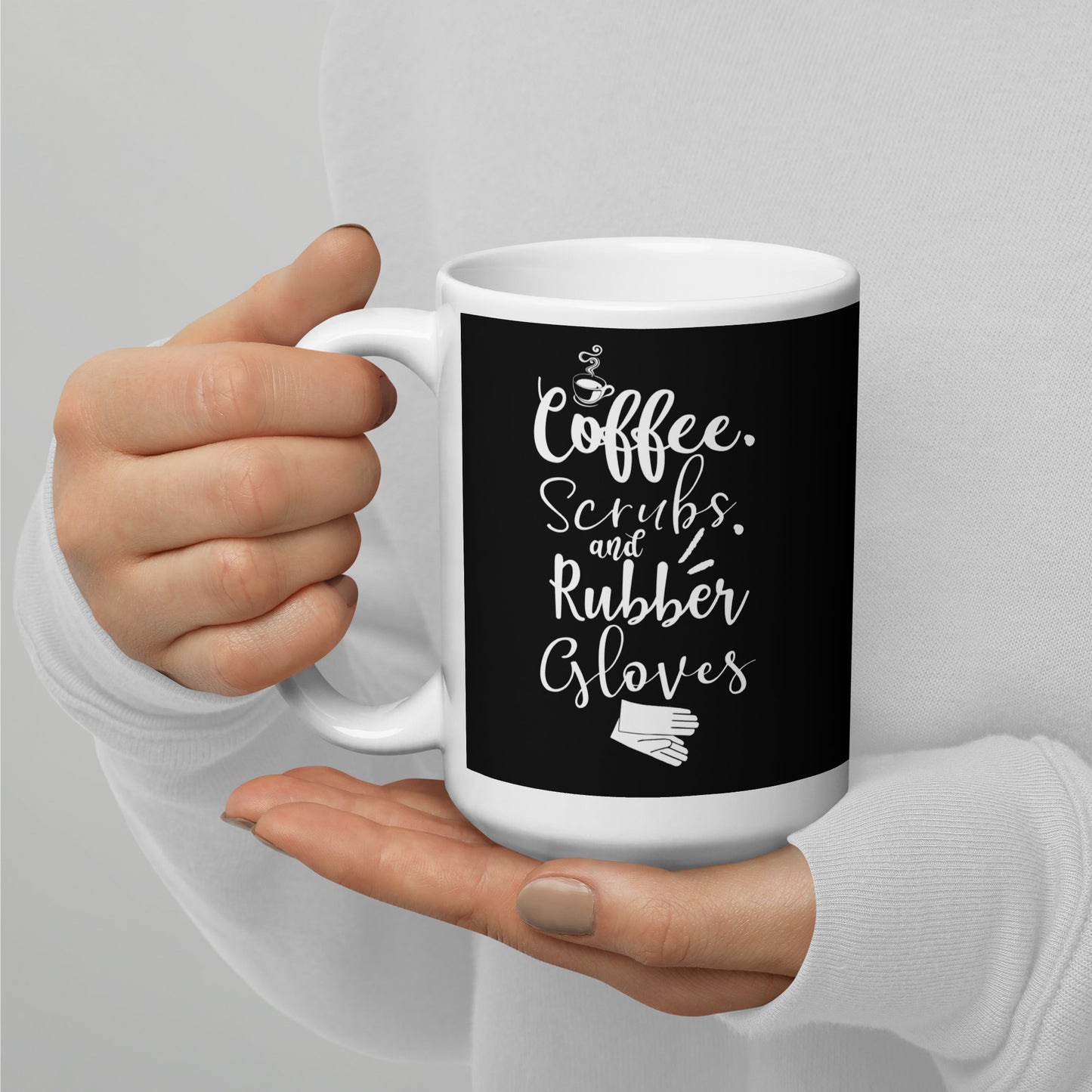 Coffee Scrub Glossy Mug