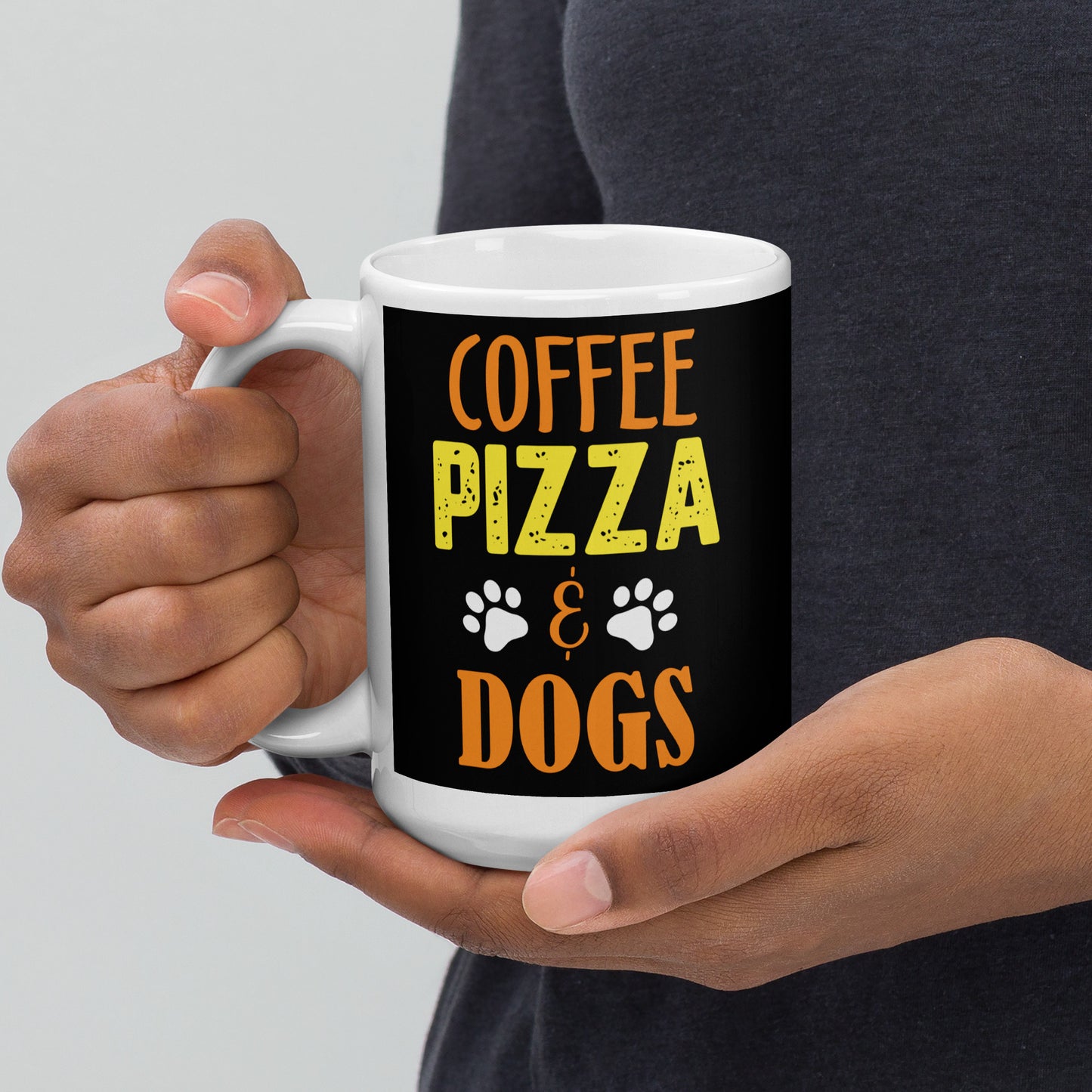 Coffee Pizza Glossy Mug