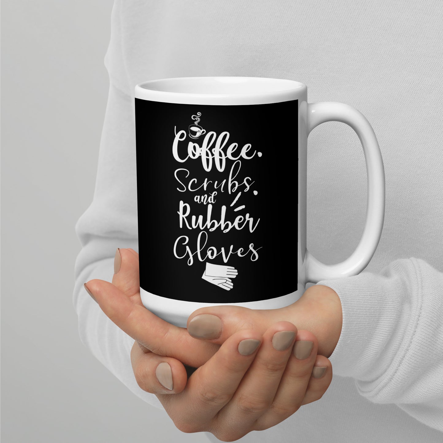 Coffee Scrub Glossy Mug