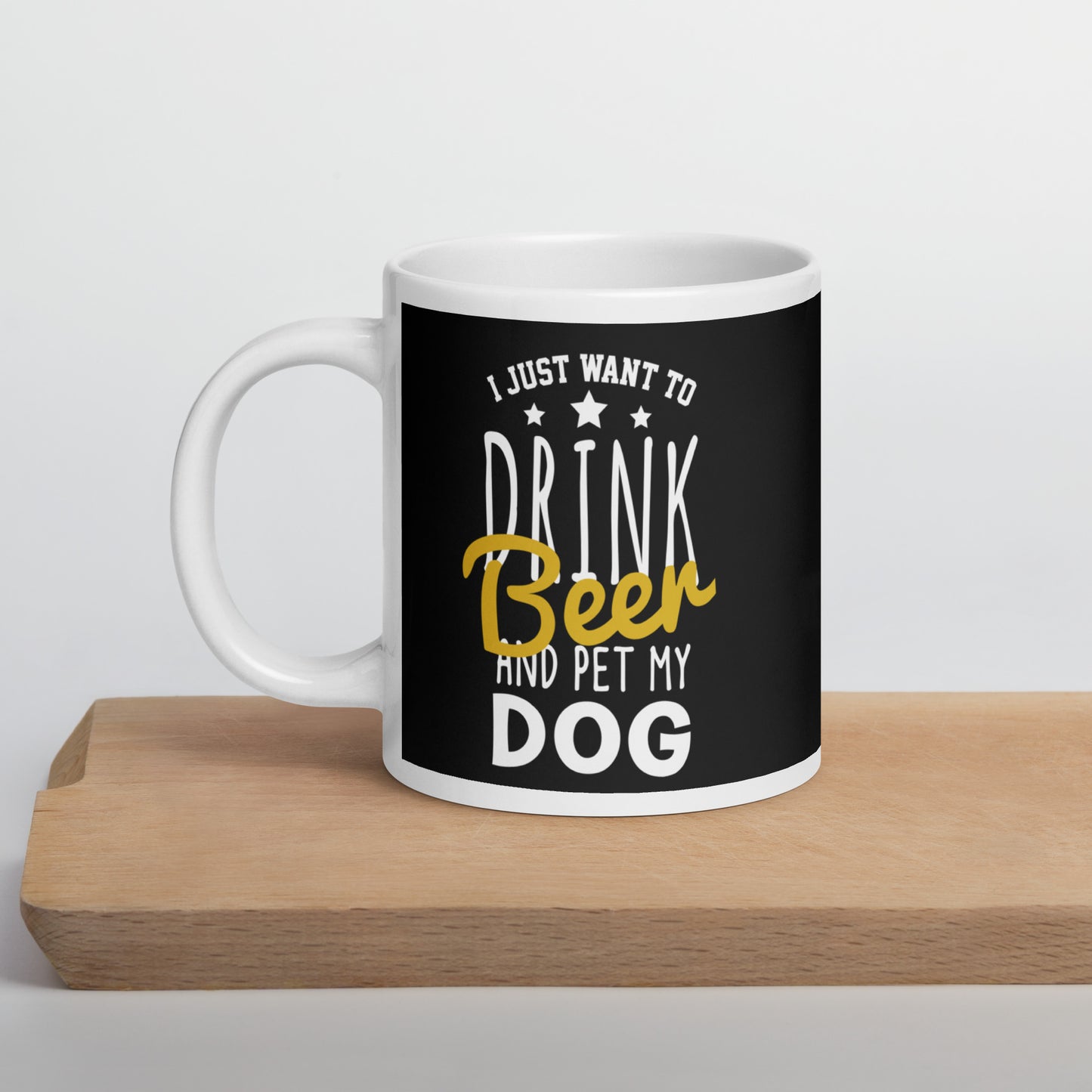 I Just Want To Drink Bear Glossy Mug