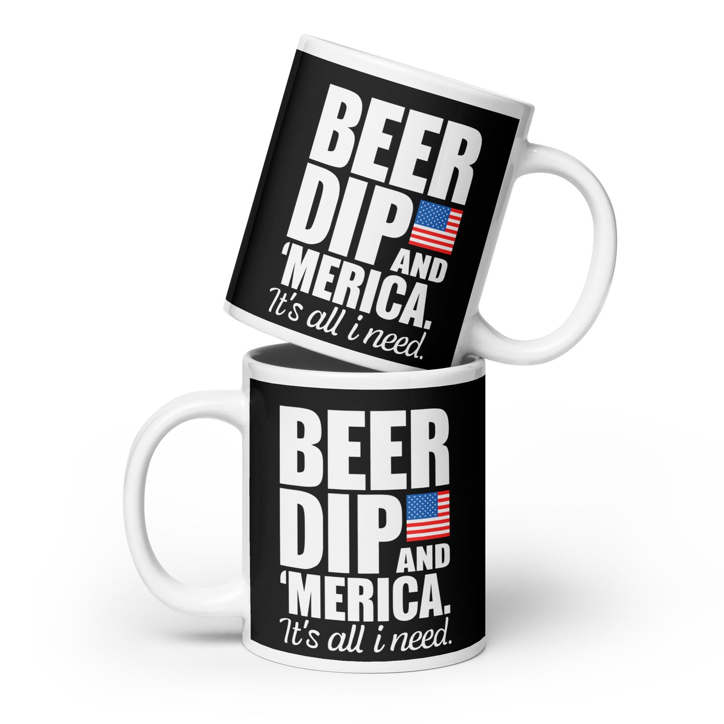 Beer Dip America Glossy Mug