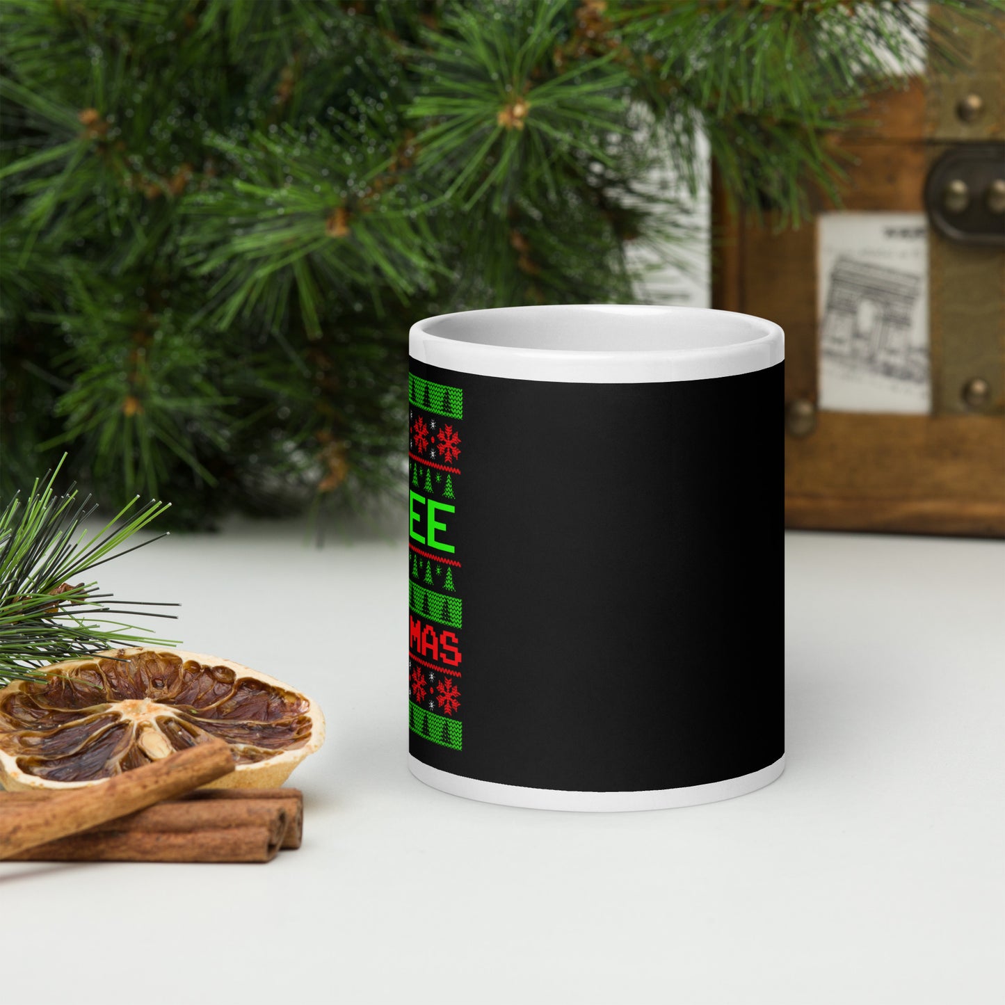 Coffee Christmas Glossy Mug
