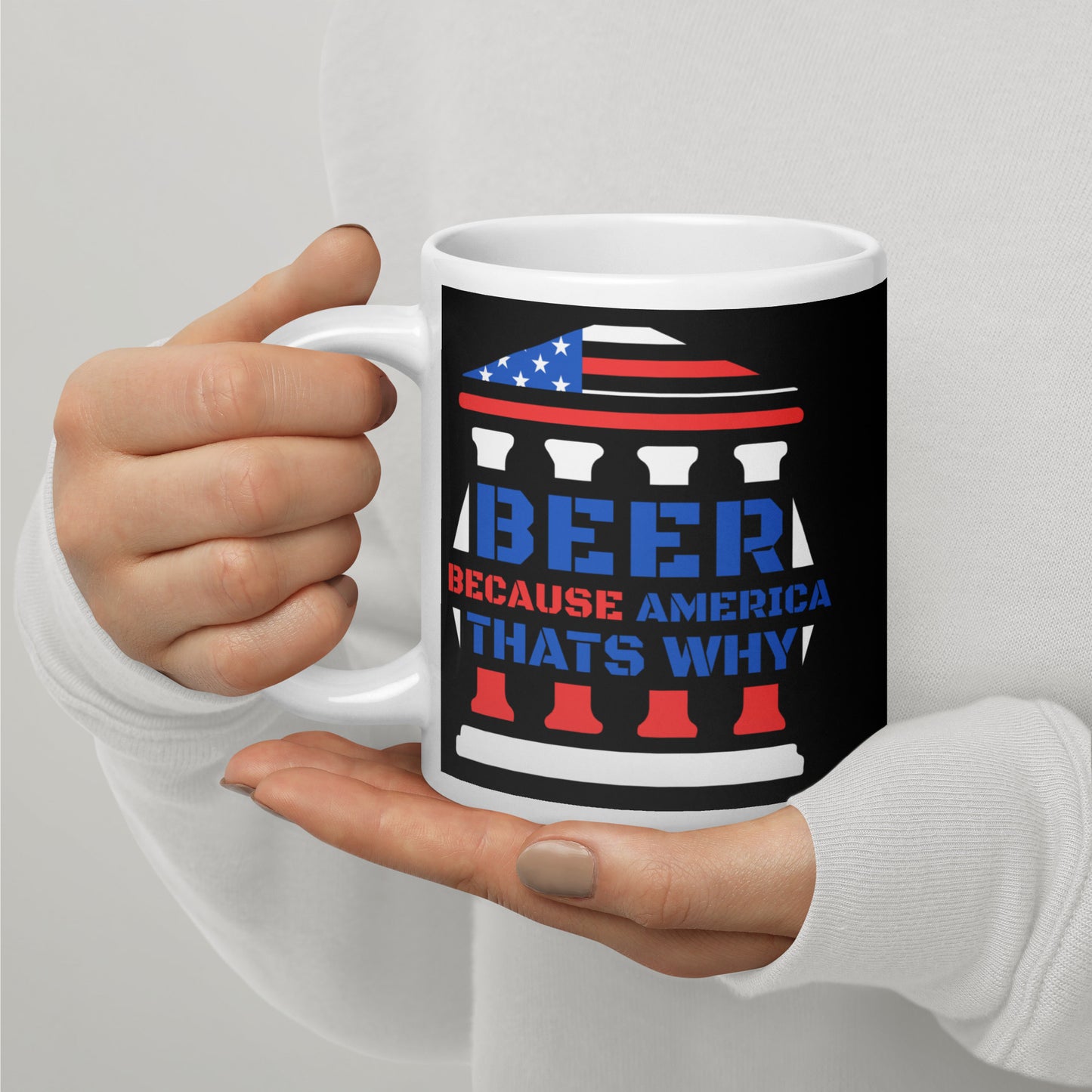 Beer Because America Glossy Mug