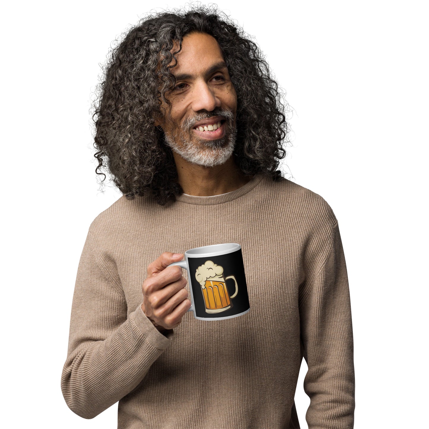 Full Glass Of Beer Glossy Mug