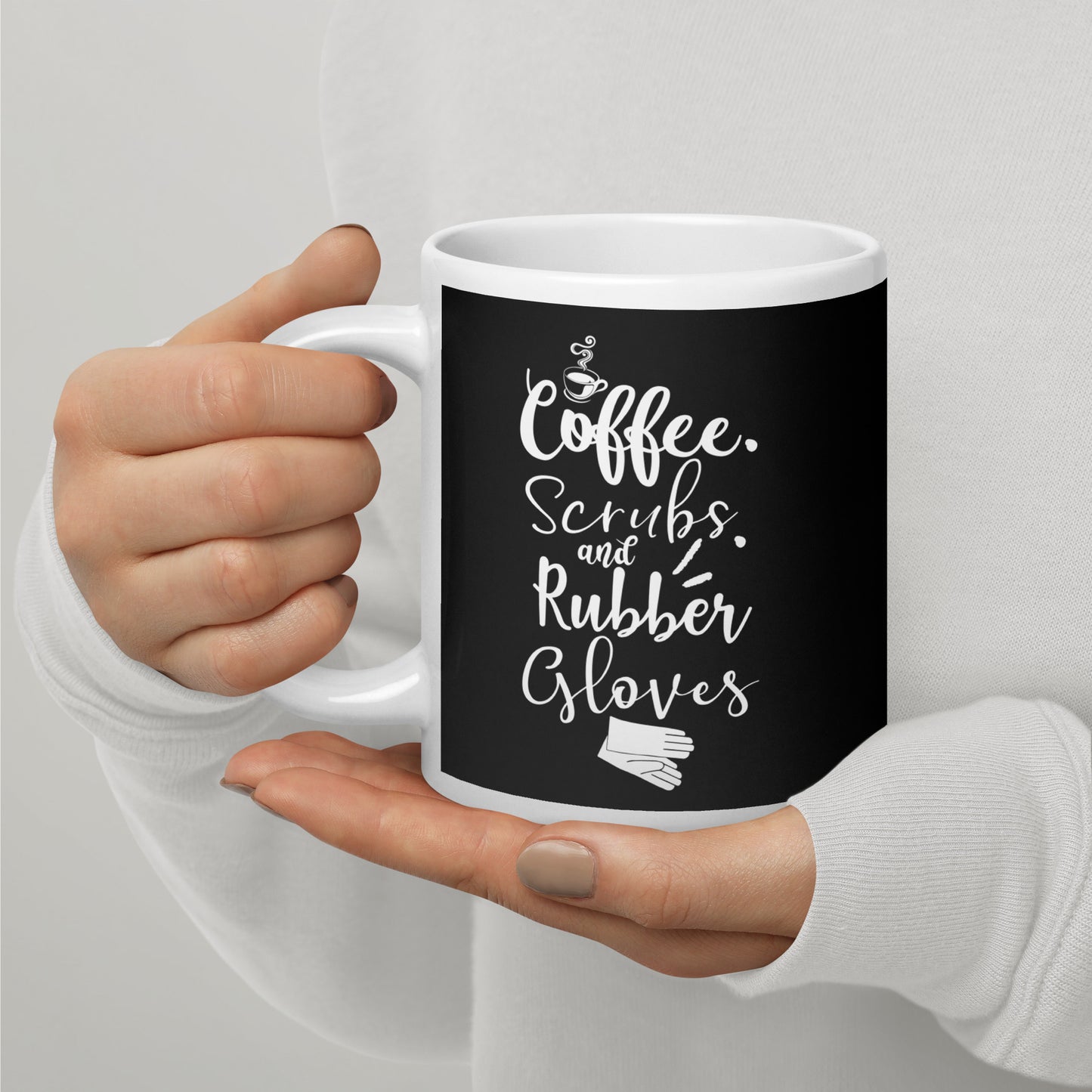 Coffee Scrub Glossy Mug