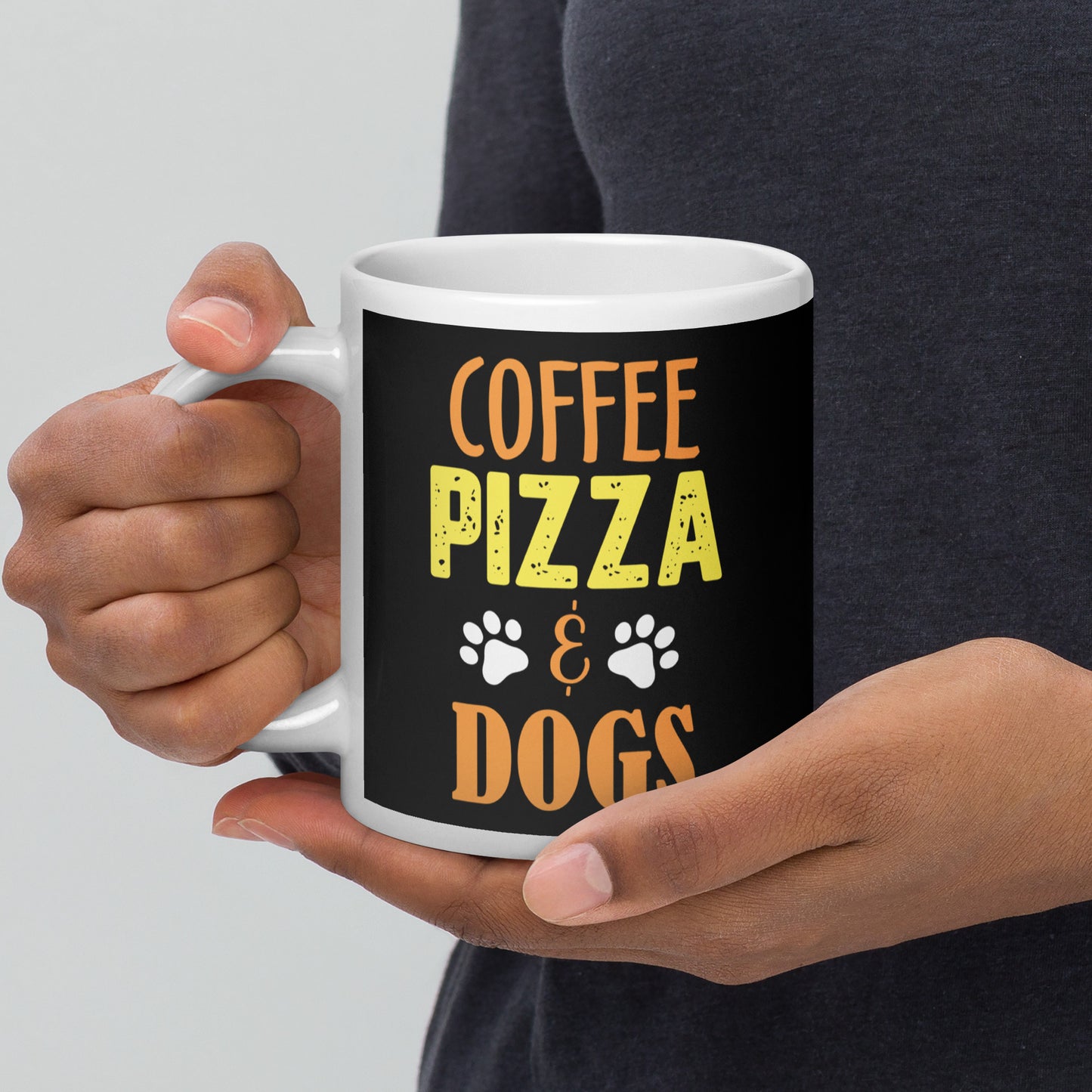 Coffee Pizza Glossy Mug