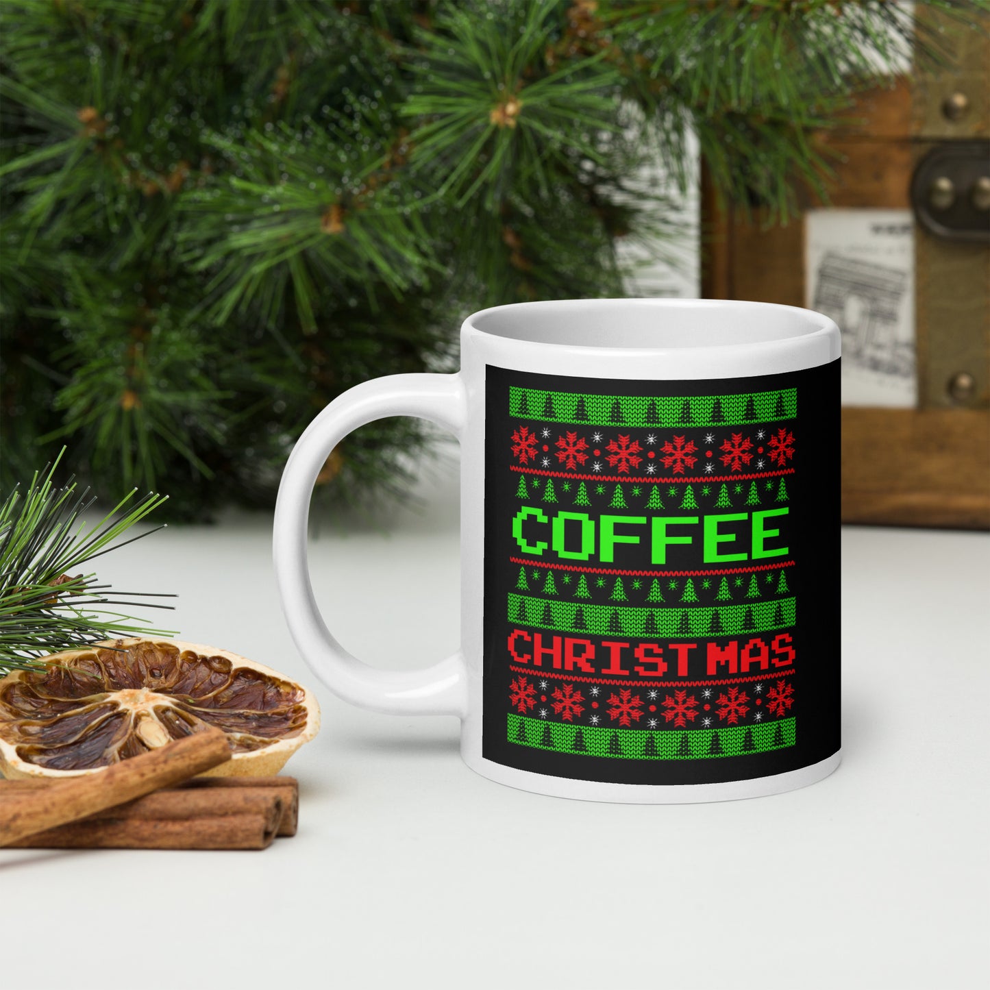 Coffee Christmas Glossy Mug