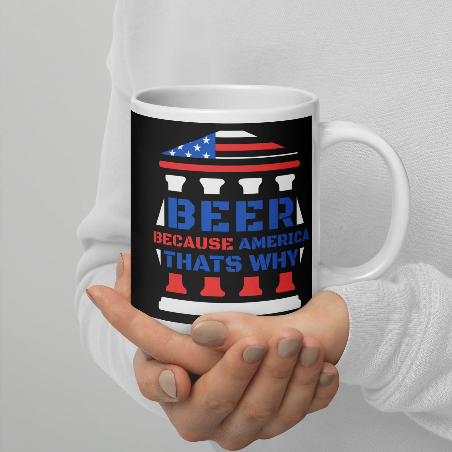 Beer Because America Glossy Mug
