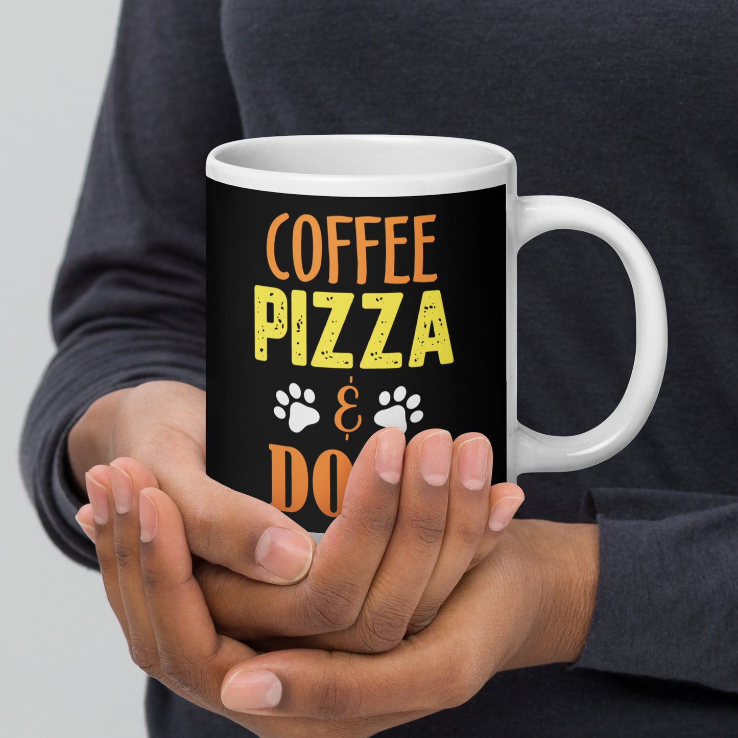 Coffee Pizza Glossy Mug
