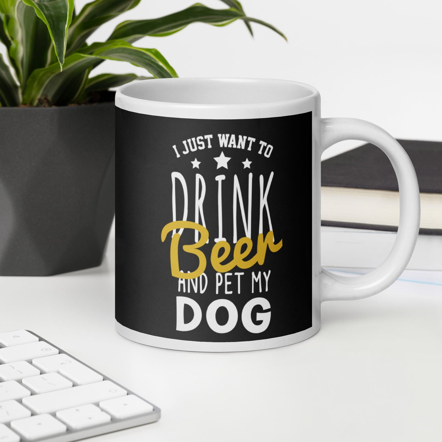 I Just Want To Drink Bear Glossy Mug