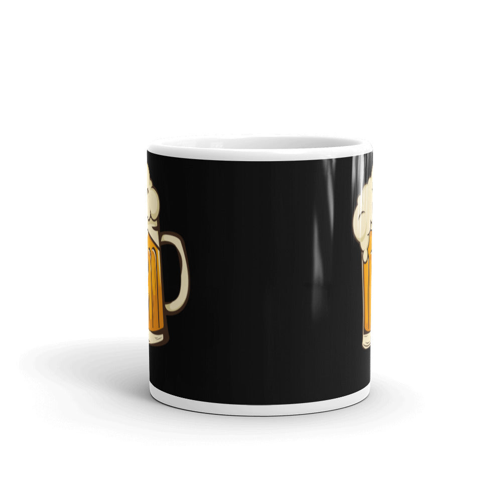 Full Glass Of Beer Glossy Mug