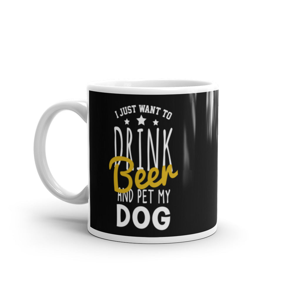I Just Want To Drink Bear Glossy Mug