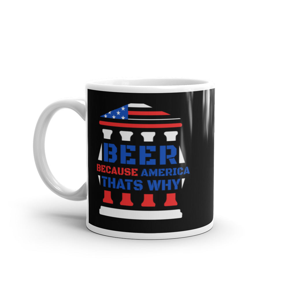 Beer Because America Glossy Mug