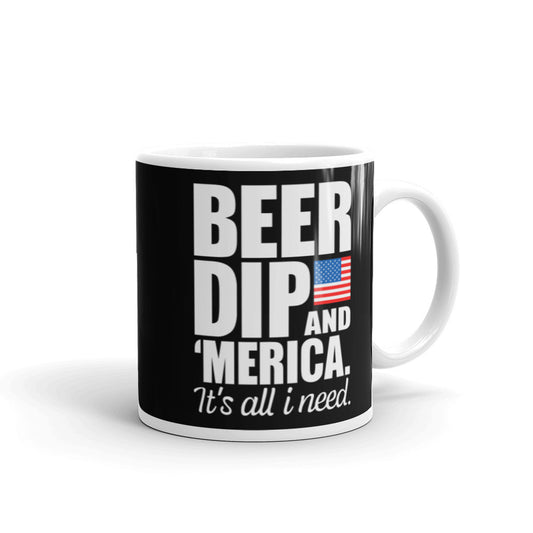 Beer Dip America Glossy Mug