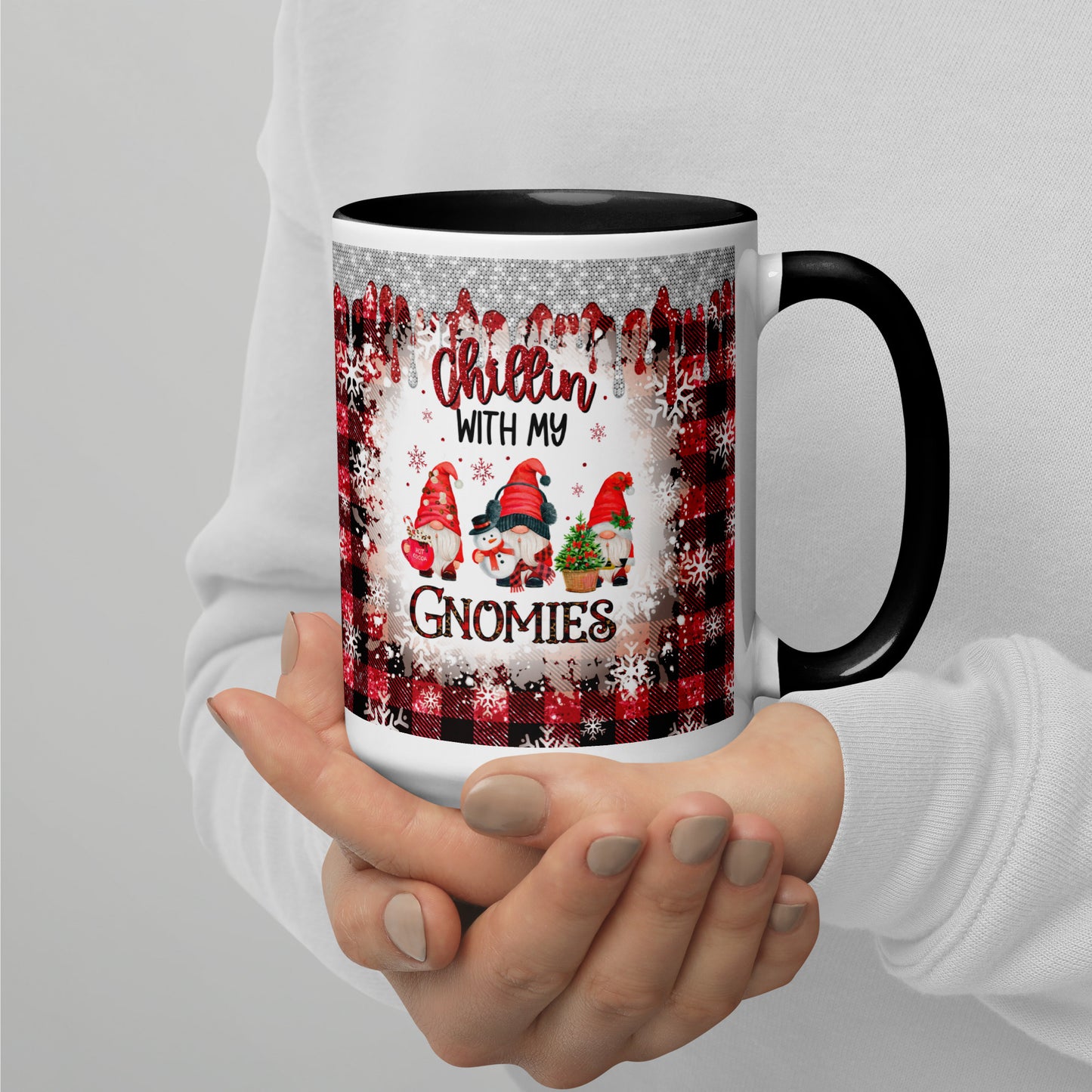 Chillin’ with my Gnomies Christmas Mug with Color Inside