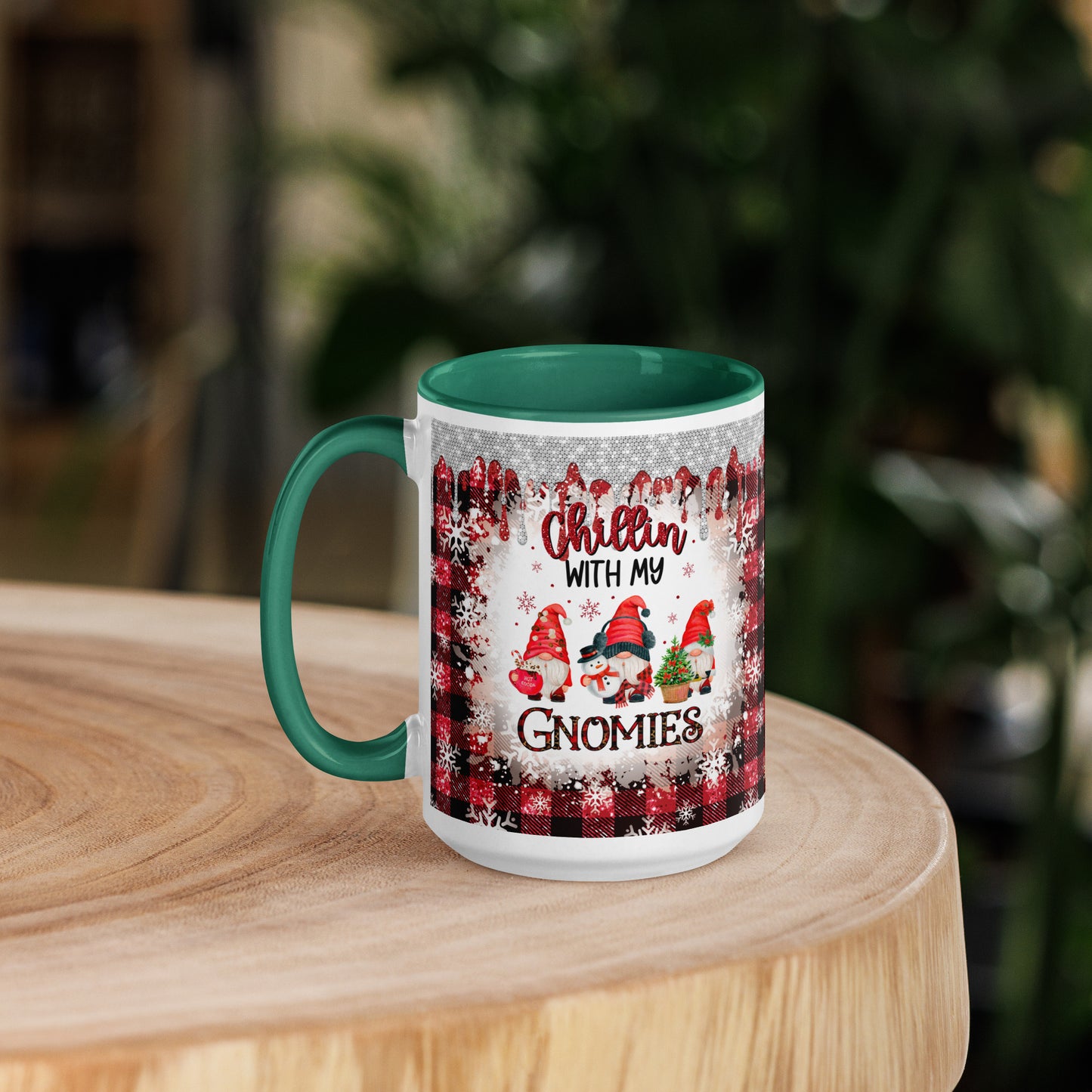 Chillin’ with my Gnomies Christmas Mug with Color Inside