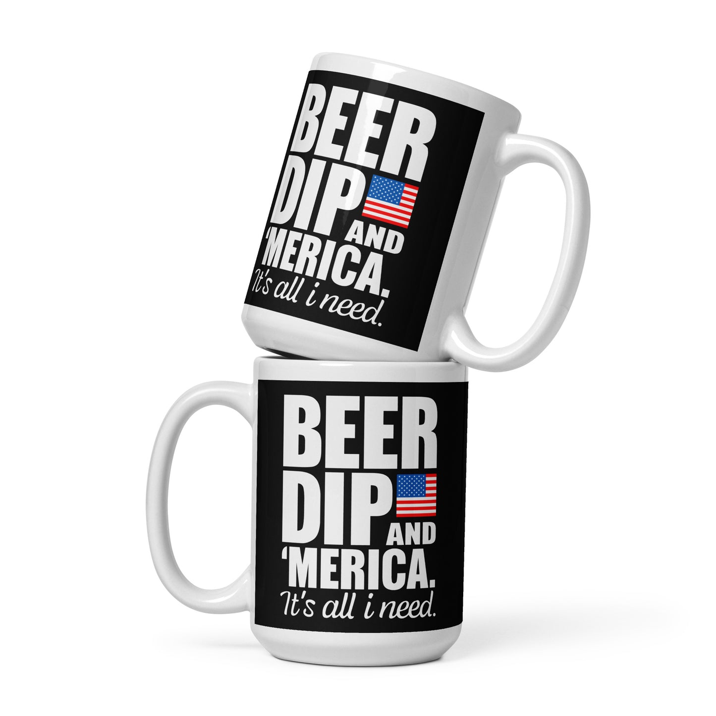 Beer Dip America Glossy Mug