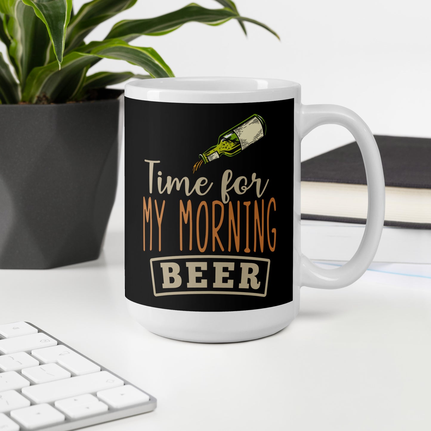 Morning Beer Time Glossy Mug