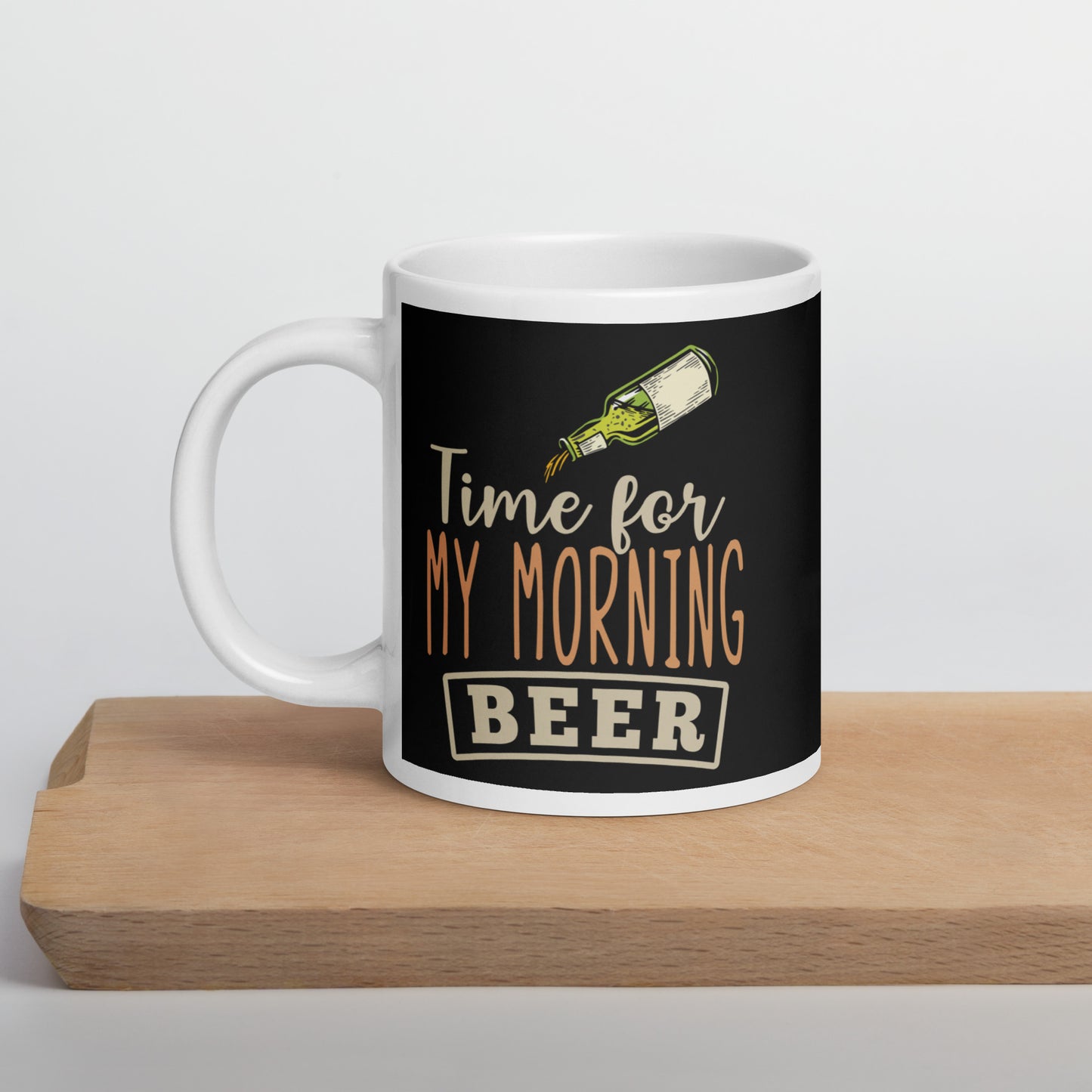 Morning Beer Time Glossy Mug