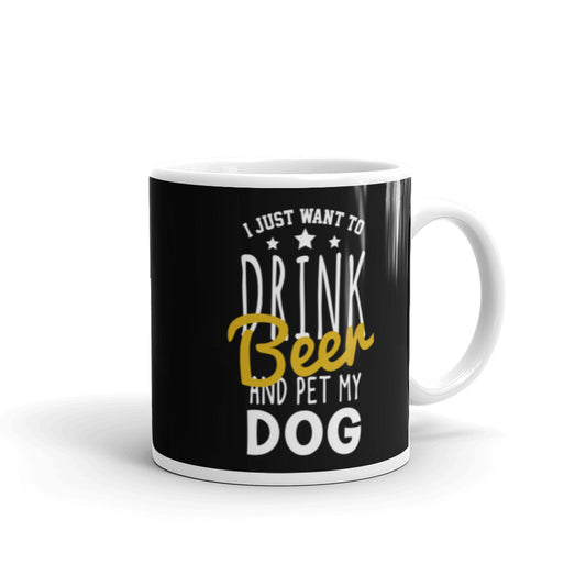 I Just Want To Drink Bear Glossy Mug